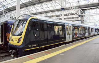 South Western's 701046 at London Waterloo before the  first nationalised service to Shepperton on May 25. DFTO.
