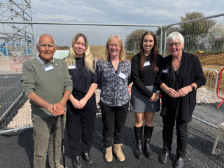 Grandad John Tilbury, granddaughter Amber Rawle, mum Anne Tilbury, granddaughter Yasmin Rawle, and granny Hazel Tilbury - three generations of Siemens workers in Chippenham. PAUL CLIFTON.
