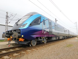 Driving Trailer Standard 12801 at Velim on April 12. RICHARD CLINNICK.