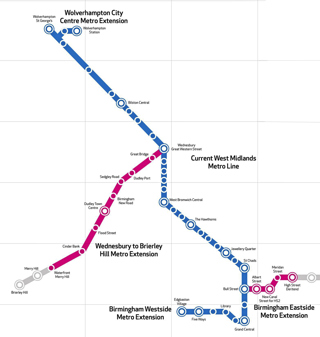 Rising costs put West Midlands Metro extensions under threat