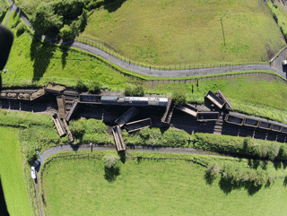 Ballast train crash shuts Scottish line